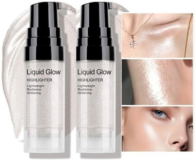 REIMICHI Ultra Blendable Smooth Liquid Highlighter For Face & Body Highlighter(Silver)