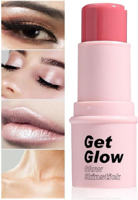 Yuency Just Say Glow Highlighter Stick Highlighter(Pink)