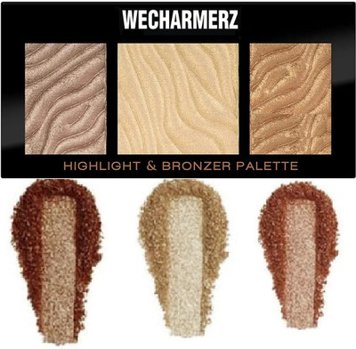 WECHARMERZ Shimmer Highlight & Bronzer Palette Highlighter(Multicolor)