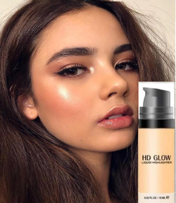 Emijun hd Glow Liquid Highlighter Classic liquid highlighter is highly pigmented Highlighter(gold)