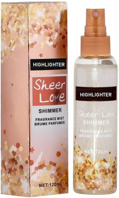 WOONGMI Face And Body Highlighter Shimmer Spray Highlighter(Transparent)