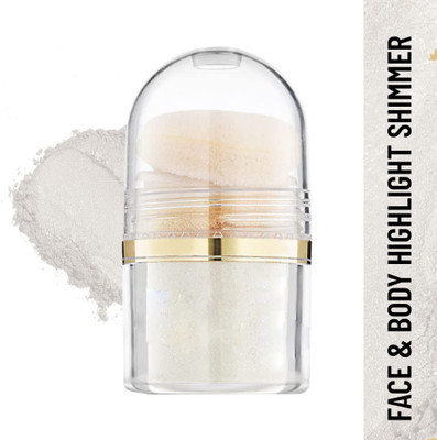 Emijun Body & Face Shimmer Highlighter Powder Pigments Highlighter(white)