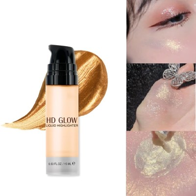 GULGLOW99 Illuminator Highlight Makeup Glow Face Liquid  Highlighter(GOLD)