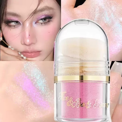CATERINACHIARA Body & Face Shimmer Highlighter For Eyes & Face Makeup Highlighter(pink)