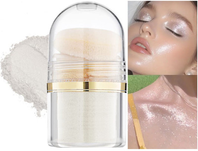MYEONG Face & Body Shimmery Effect, Glitter, Highlighter Powder Pigments Highlighter(Silver)