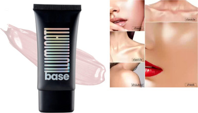 AFARAXIA liquid highlighter waterproof makeup Base Dewy Primer with Highlighte r Highlighter(Pink beam)