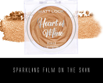 MATTLOOK Heart of Mine Natural Glow Ultra Pigment Easyblend Texture Longwear Illuminating Highlighter(04 So Hollywood)