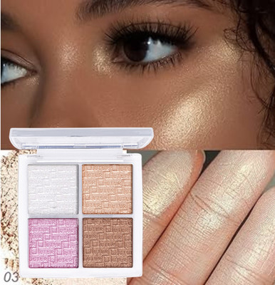 BLUST&FAMME Perfect 24hr Face Highlighter Palette- 4-color highlighter pack of 1 Highlighter(multi)