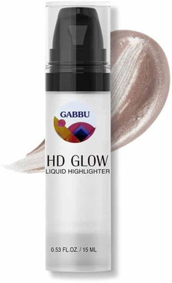 GABBU Hd Glow Liquid Highlighter 15Ml (Silver) Shade Highlighter(Silver)