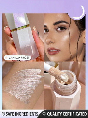 HUZURLU Liquid Highlighter Makeup Shimmer and Shine Ultra-Smooth Radiant Illuminator Highlighter(vanilla frost)