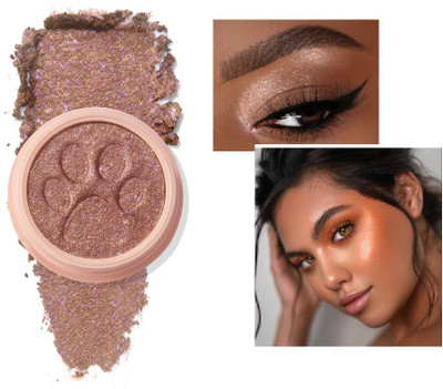 HUZURLU Highly-Pigmented Powder Highlighter + Bronzer With Easy-To-Blend Formula Highlighter(brown)