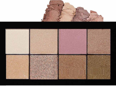 Latixmat face make up highlighter and bronzer combo palette Highlighter(multicolor)