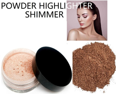 FELICECHIARA Pigment Powder Illuminator Shimmery Finish Shiny Gold  Highlighter(Gold)