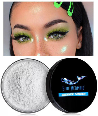 BLUEMERMAID BEST QUALITY PROFESSIONAL GREEN COLOR CHANGING HIGHLIGHTER POWDER Highlighter(GREEN)