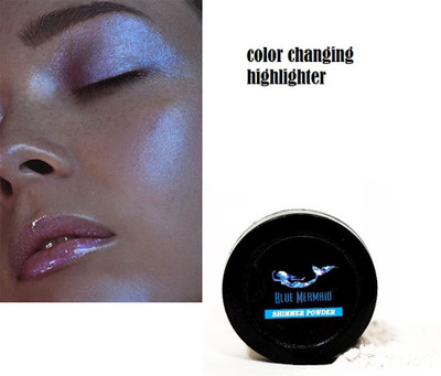 BLUEMERMAID BLUE COLOR CHANGING HIGHLIGHTER POWDER Highlighter(BLUE)