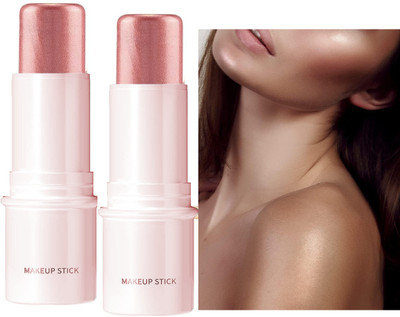 ADJD ComboHighlighter Stick Rose gold Face for Cheeks Eyes and Lips Highlighter Stick Highlighter(Rose gold)