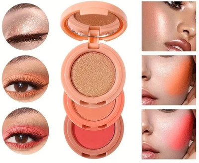 SHENY COLORS illuminating 3 in 1 blusher and highlighter Highlighter(MULTICOLOR)