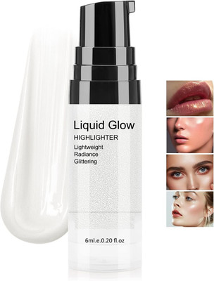 luzimaisa Liquid Highlighter & Soft Shimmering Bronzer For Womens Highlighter(Silver)