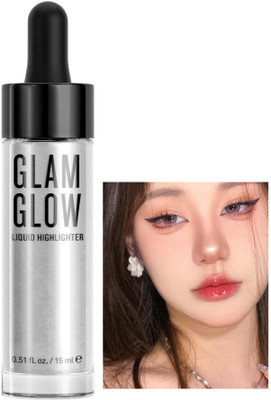 Yuency NEW Liquid Highlighter Natural Glow For Face & Body, Waterproof  Highlighter(SILVER)