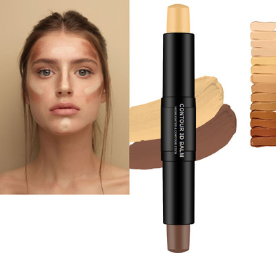 Sheny Creamy Contour Stick with Natural Highlighter Stick  Highlighter(Multicolor)