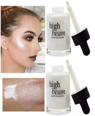 Latixmat Liquid Illuminator Silver Highlighter Ultra Smooth Shine Waterproof Combo Highlighter(Silver)