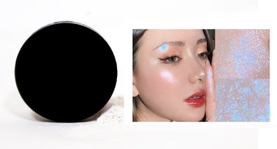 SILDUST SHIMMERY SHINY GLOW WHITE POWDERY HIGHLIGHTER Highlighter(MULTICOLOR)