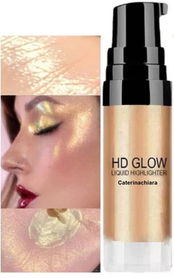 CATERINACHIARA HD Glow Liquid Highlighter gold Shade 15ml Highlighter(gold)