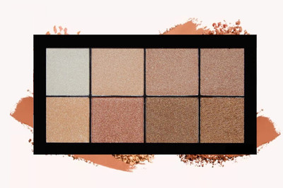MYEONG Ultra Glow Multicolor Baked Highlighter Palette - Lightweight, Smooth Highlighter(Multi Shade)