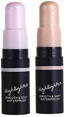 tanvi27 Highlighter & Bronzer Face Brightens Highlighter Stick Highlighter(pink and beige)