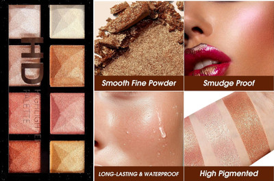 Vyomiris Highlighter Makeup Palette,Highlighter Palette Illuminator Powder Highlighter(Multicolur)