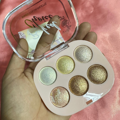AEPRUY 6 Shade illuminating and Blusher Palette  Highlighter(MULTICOLOR)