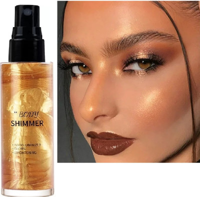 AFARAXIA Spray, Face & Body Highlighting Makeup highlighter Highlighter(Gold)