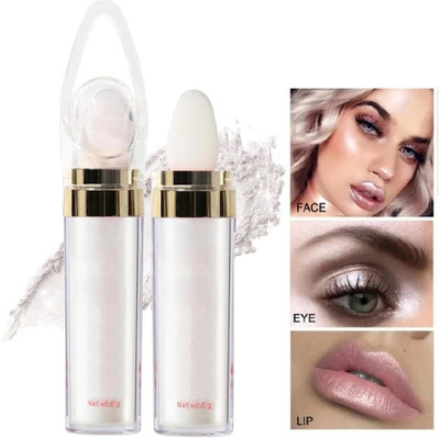 GABBU Korean Glow Ultra Pigment Easyblend Texture Longwear Illuminating  Highlighter(Silver)