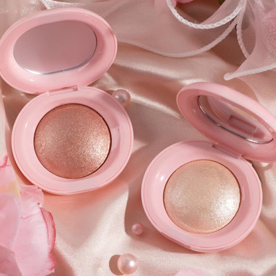 HUZURLU Positive Light Silky Touch Highlighter Soft Face Makeup Highlighters Highlighter(SOFT GOLD, ROSE GOLD)