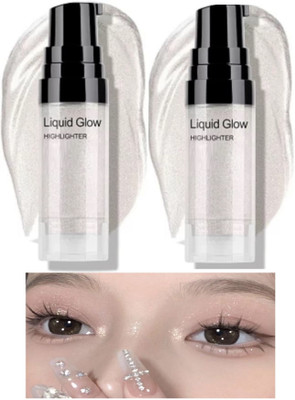 REIMICHI Korean Ultra Blendable Smooth Liquid Highlighter For Makeup Highlighter(Silver)