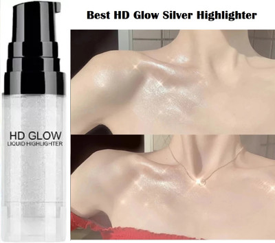 HUZURLU All Day Natural Glow Highlighter Glow & Go Makeup Highlighter(SILVER)