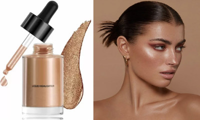 EVERERIN Ultra Glow Liquid Highlighter | Illuminating & Glitter Highlighter | Highlighter(Rose gold)