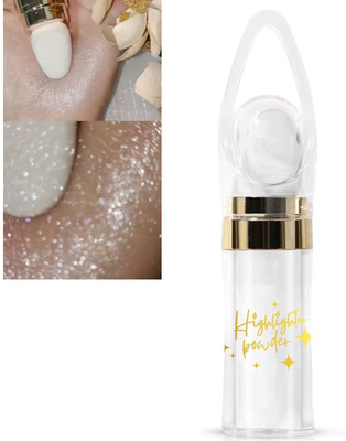 KAIASHA Stick Powder,Waterproof Long Lasting Highlighter All Skin Type Highlighter(SILVER)