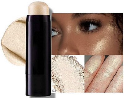 YAWI Professional Glitter Shimmer Waterproof Face & Eye  Highlighter(White Gold)