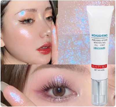 Yuency Cream Shimmer Illuminator Makeup  Highlighter(silver)