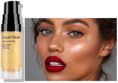 WOONGMI Waterproof High Quality HD Glow Liquid Highlighter Makeup For All Skin Tone Highlighter(Gold)
