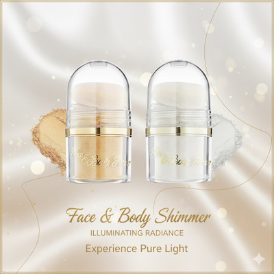 urbanfox NEW ALL IN ONE SHIMMERY HIGHLIGHTER POWDER Highlighter(SILVER, GOLD)