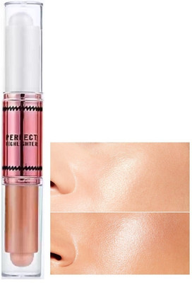 DARYUE Waterproof & Long Lasting Dual Ended Highlighter Stick Highlighter(Multicolor)