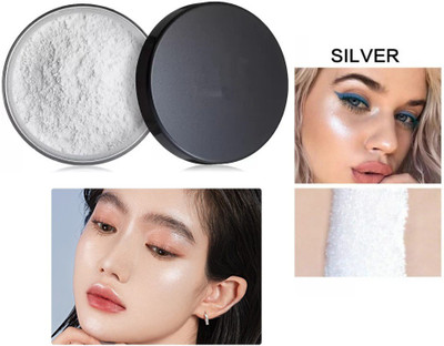 Herrlich BEST SILVER HIGHLIGHTER LOOSE POWDER COLOR CHANGING HIGHLIGHTER Highlighter(SILVER)