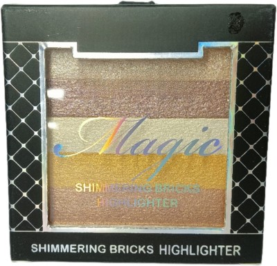 WECHARMERZ Perfect Shimmery Brick 5in1 Blusher & Highlighter Palette(CHAMGANGE)