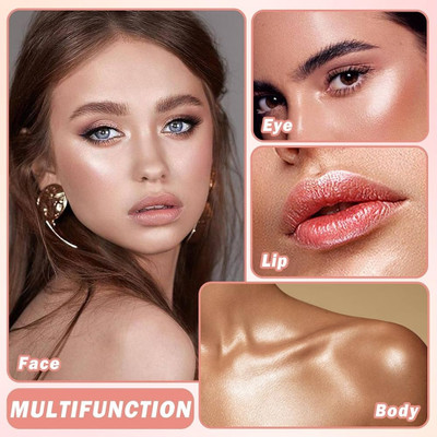 manasona Highlighter Powder Stick & Body Highlight For Womens & Girls Highlighter(Silver)