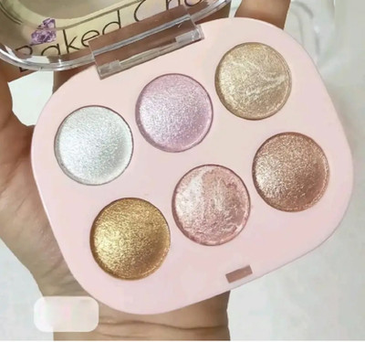 Yuency 4 Shades Baked Face Highlighter Palette  Highlighter(MULTI COLOUR)