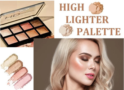 NADJA BEST PROFESSIONAL LONG LASTING HD HIGHLIGHTER PALETTE Highlighter(MULTICOLOUR)