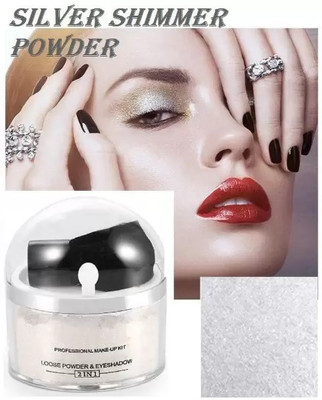 EVERERIN New Face & Body Best Shimmer Finish Silver Highlighter Powder Highlighter(Silver (White))