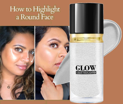 SHENY COLORS Glow Liquid Highlighter - Brightening Liquid  Highlighter(SILVER)